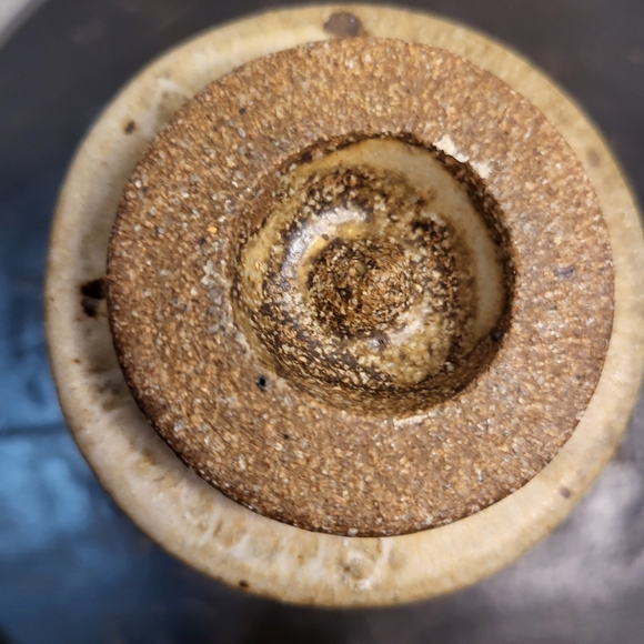 Mid Century Modern Wabisabi Signed Hand Thrown Ceramic Vase - Picture 6 of 13